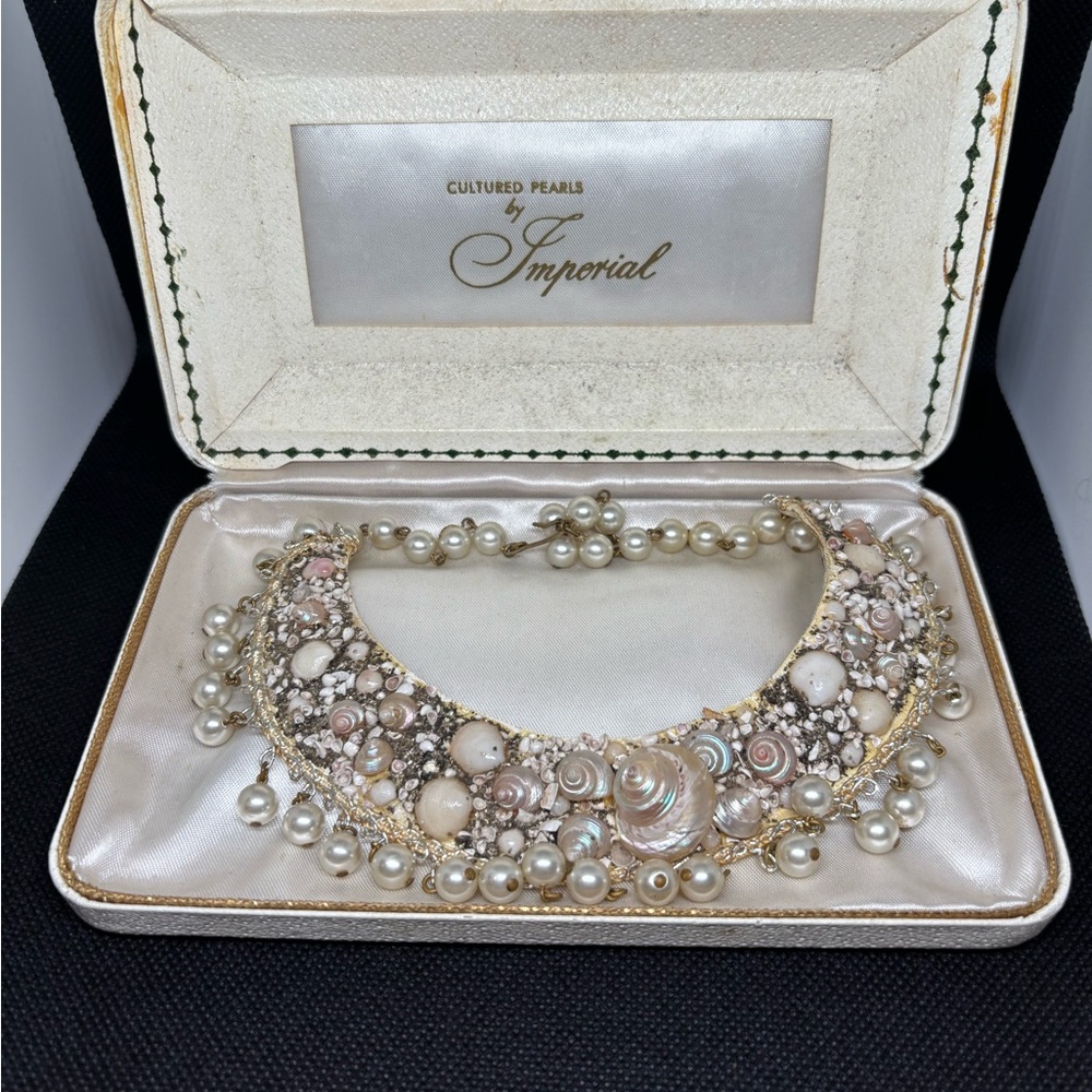 Cultured Pearls Statement Necklace